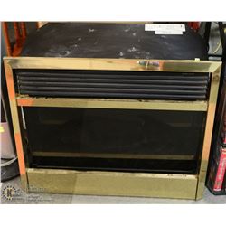 BRASS ELECTRICAL FIREPLACE INSERT WITH BLOWER
