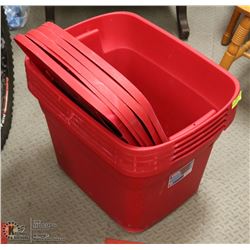 5 STORAGE TOTES
