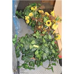 GROUP OF 3 SILK HOUSEPLANTS