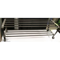 DECORATIVE METAL 2-TIER SHOE RACK