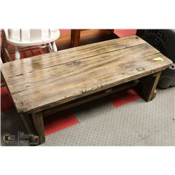RUSTIC 100 YEAR OLD BARNWOOD BENCH