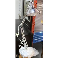 NEW LUXO CHROME DESK LAMP WITH WEIGHTED BASE