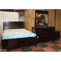NEW HARLEY QUEEN SIZE BEFRAME WITH DRESSER,