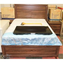 NEW QUEEN SIZE BEDFRAME WITH 2 NIGHT STANDS ON