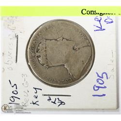 1905 - 50 CENT PIECE KEY DATE