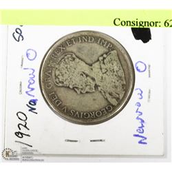 1920 - 50 CENT PIECE, NARROW ZERO