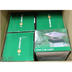 CASE OF 8PCS SOLAR CAP LIGHTS