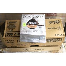 CASE WITH 5 PKS OF TASSIMO MCCAFE PREMUIM ROAST