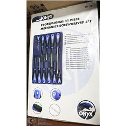 NEW ONYX 11 PIECE MECHANICS SCREWDRIVER SET.
