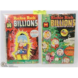 SET OF 2 RICHIE RICH BILLIONS #1 & #2 COLLECTORS