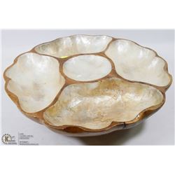 VINTAGE ACADIA WOODS MONKEY POD SPINNING DISH