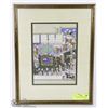 Image 1 : ARABIC FRAMED MATTED MANY PEOPLE