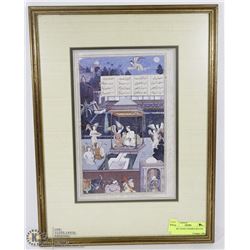 ARABIC ANGELS FRAMED MATTED