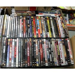 LOT OF 76 ASSORTED DVD MOVIES.