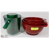 SET OF 3 KITCHENAIR BOWLS & ICE BUCKET
