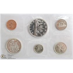 1963 CANADIAN PROOF LIKE COIN SET & ENVELOPE.