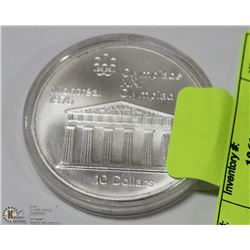 1974 TEN DOLLAR SILVER COIN “TEMPLE” IN SEALED CAS