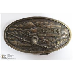 1978 CHAMPION SPARK PLUG AIR PLANE BELT BUCKLE