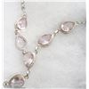 Image 1 : PINK KUNZITE GEMSTONE NECKLACE.
