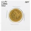 Image 1 : 1895 $5 Liberty Head Half Eagle Gold Coin