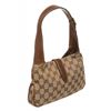 Image 3 : Gucci Brown Beige Monogram Canvas Leather Mini Jackie Bag