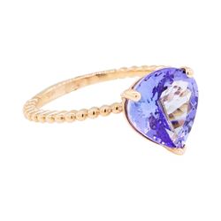 3.36 ctw Tanzanite Ring - 14KT Rose Gold
