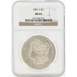 1881-S MS63 NGC Morgan Silver Dollar