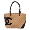 Image 1 : Chanel Beige Cambon Quilted Leather Shoulder Bag