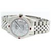 Image 3 : Rolex Mens Stainless Steel Meteorite Diamond Ruby Datejust Wristwatch