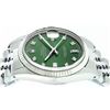 Image 9 : Mens Rolex Stainless Steel Green Diamond And White Gold Beadset Datejust Wristwa