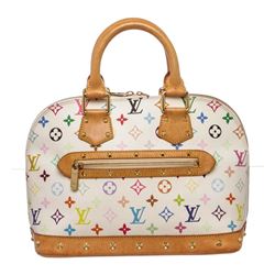 Louis Vuitton Monogram Canvas Leather Multicolor Alma PM Handbag