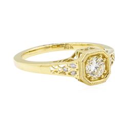 0.54 ctw Diamond Ring - 14KT Yellow Gold