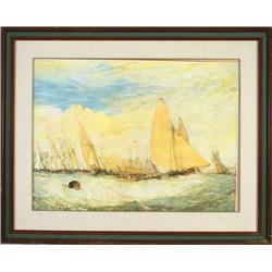 The Regatta Beating to Windward