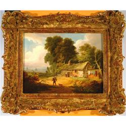 Pair of Country Cottage Landscapes
