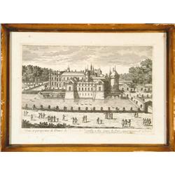 Views of Fontaine-Bleau, D'Este, Chantilly, and La Bastille