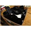 Image 2 : BOX OF BLACK DISHES