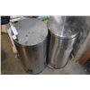 Image 1 : TWO METAL TRASH CANS