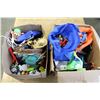 Image 1 : BOX OF TOYS AND BOX OF OFFICE SUPPLIES