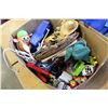 Image 2 : BOX OF TOYS AND BOX OF OFFICE SUPPLIES