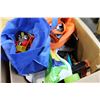 Image 3 : BOX OF TOYS AND BOX OF OFFICE SUPPLIES