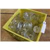 Image 1 : YELLOW CRATE OF CLEAR PYREX