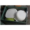Image 1 : CRATE OF WHITE PYREX