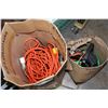 Image 1 : BOX OF EXTENSION CORDS AND SPRAYER