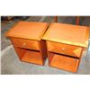 Image 1 : PAIR OF 1 DRAWER MAPLE NIGHTSTANDS