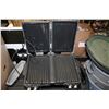 Image 2 : GEORGE FORMAN DOUBLE LEAN FAT GRILLING MACHINE ON ROLLING STAND