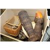 Image 1 : LARGE BOX OF WICKER