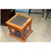 Image 2 : LEATHER TOP 2 DRAWER ENDTABLE