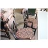 Image 1 : 6 WOOD ARM CHAIRS