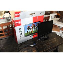 RCA 24 INCH FLATSCREEN LED TV AND LG MONITOR