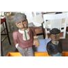 Image 2 : TWO WOOD FIGURES
